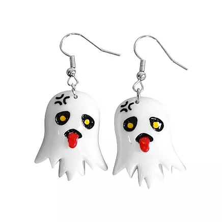 Halloween auskari komplekts, 6 pāri, ķirbis, spoks, acs, konfekte