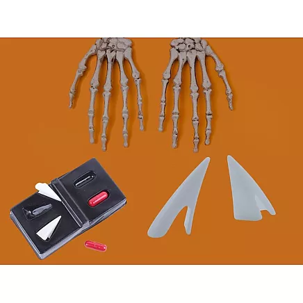 Vampire dracula werewolf kit halloween false teeth with fake blood