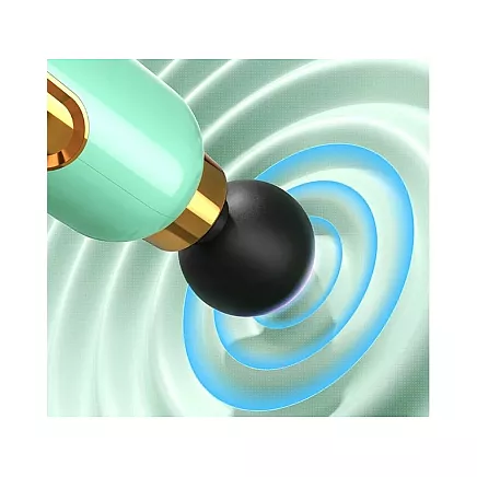 Mini Masāžas Pistole Jaudīga Pārnēsājama + 4 Uzgaļi