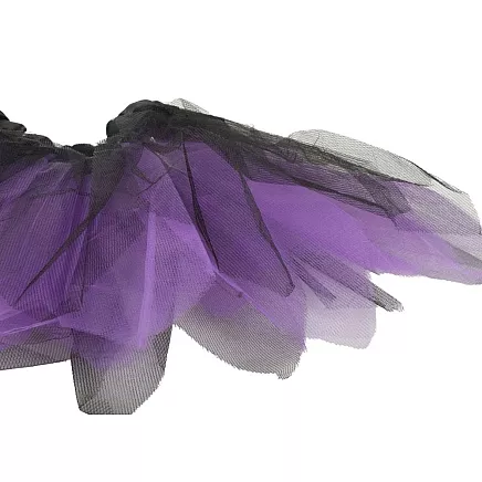 Halloween dress-up costume skirt bat headband black and purple