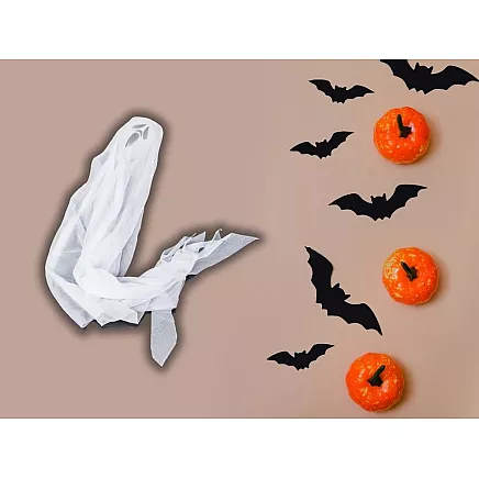 Halloween decoration hanging decoration ghost white scream skeleton ghost 65cm