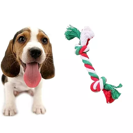 Set of dog toys dog chew tugger 3 pcs mix toy holiday gift