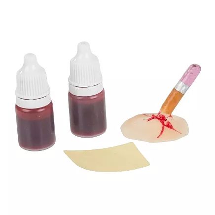 Fake wound makeup kit halloween makeup kit with blood stuck in pencil