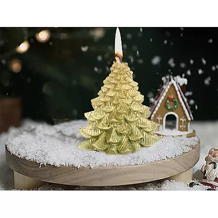 Christmas tree candle christmas box candle decorative