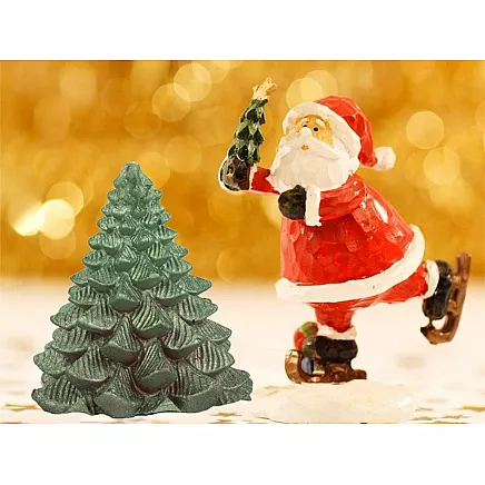 Christmas tree candle christmas box candle decorative