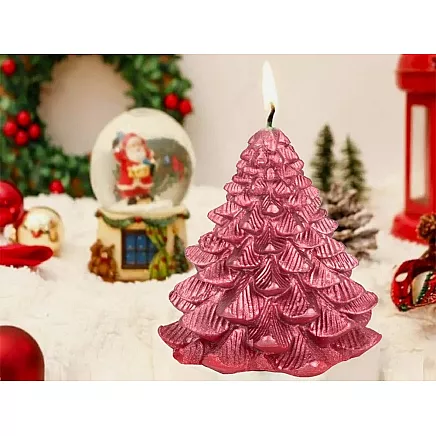 Christmas tree candle christmas box candle decorative