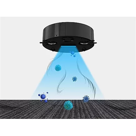 Automātiskais bezvadu robots putekļsūcējs, melns