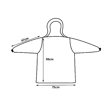 Warm oversize blanket sweatshirt xl thick 2in1 fur hooded blanket sweatshirt thick