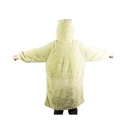 Warm oversize blanket sweatshirt xl thick 2in1 fur hooded blanket sweatshirt thick