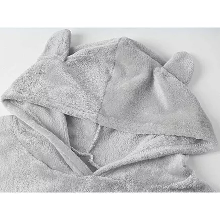 Warm womens pyjamas two-piece with hood soft plush short l