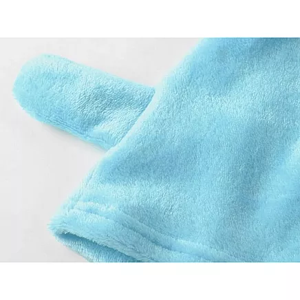 Warm womens pyjamas two-piece with hood soft plush short l