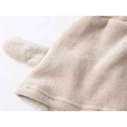 Warm womens pyjamas two-piece with hood soft plush short l