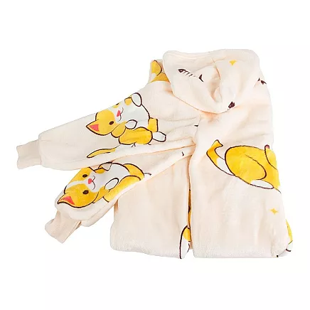 Warm sweatshirt cat blanket oversize xxl 2in1 thick fur soft with hood