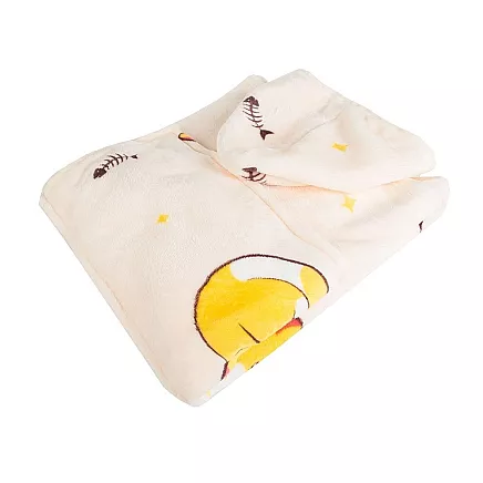 Warm sweatshirt cat blanket oversize xxl 2in1 thick fur soft with hood