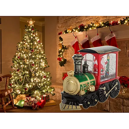 Christmas lantern lantern decoration led decoration stained glass locomotive