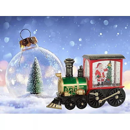Christmas lantern lantern decoration led decoration stained glass locomotive