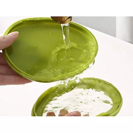 Atkārtoti lietojams augļu un dārzeņu uzglabāšanas konteiners, 1 gab., silikons/plastmasa