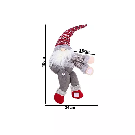 Ziemassvētku Rūķītis, Aizkaru Turētājs, Fiksators, 40 cm