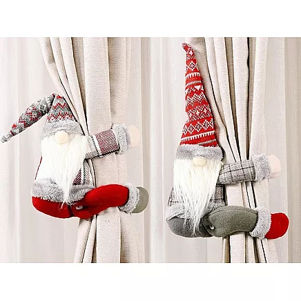 Ziemassvētku Rūķītis, Aizkaru Turētājs, Fiksators, 40 cm