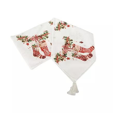 Christmas table runner for christmas eve 205x35cm