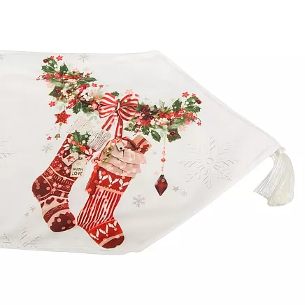 Christmas table runner for christmas eve 205x35cm