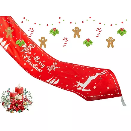 Christmas table runner christmas reindeer 205x35cm