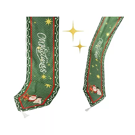 Christmas green table runner for christmas 205x35cm
