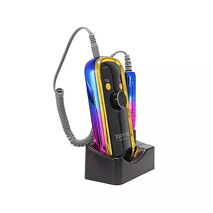 Manikīra un pedikīra aparāts, nagu frēze 65 W, bezvadu, ar 6 dimanta uzgaļiem