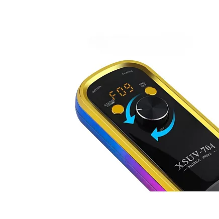 Manikīra un pedikīra aparāts, nagu frēze 65 W, bezvadu, ar 6 dimanta uzgaļiem