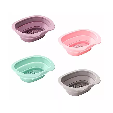 Cleaning bowl for cleaning make-up brushes sponges silicone mat