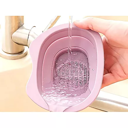 Cleaning bowl for cleaning make-up brushes sponges silicone mat