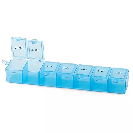 Medication container weekly medication cassette supplement organiser 7 days