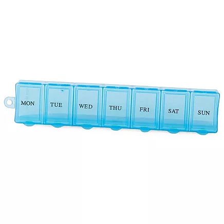 Medication container weekly medication cassette supplement organiser 7 days