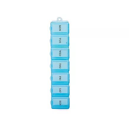 Medication container weekly medication cassette supplement organiser 7 days