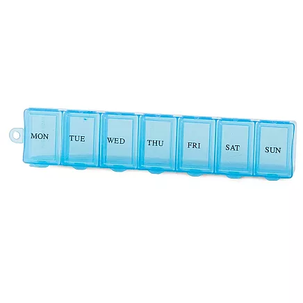 Medication container weekly medication cassette supplement organiser 7 days