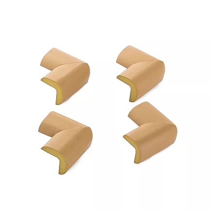 Putu stūru aizsargi mēbelēm bērnu drošībai, 4 gab., brūni