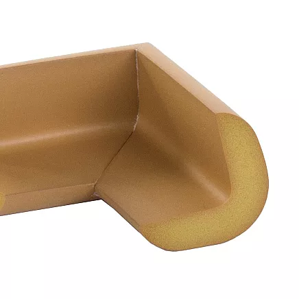 Putu stūru aizsargi mēbelēm bērnu drošībai, 4 gab., brūni