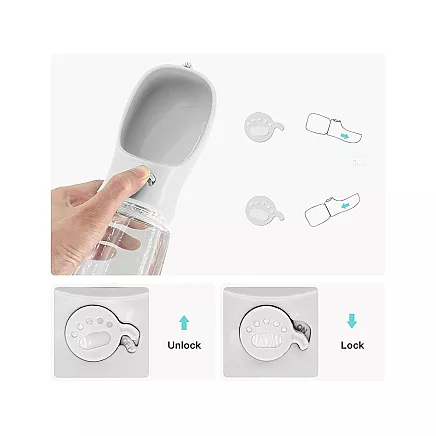 Water bowl portable dog walking poison 380ml