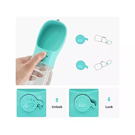 Water bowl portable dog walking poison 380ml