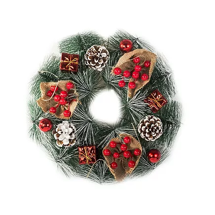 Garland christmas wreath christmas decorations door decoration window