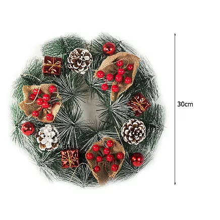 Garland christmas wreath christmas decorations door decoration window