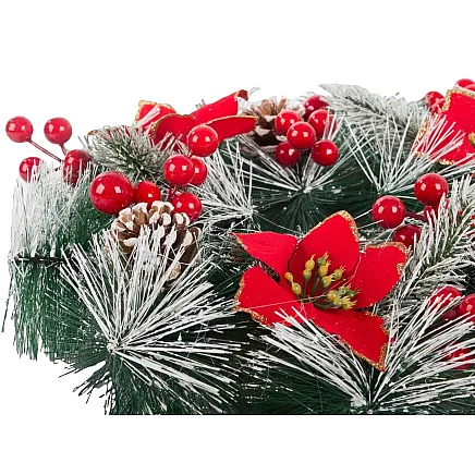 Ziemassvētku Adventes Durvju Vainags, 20 cm