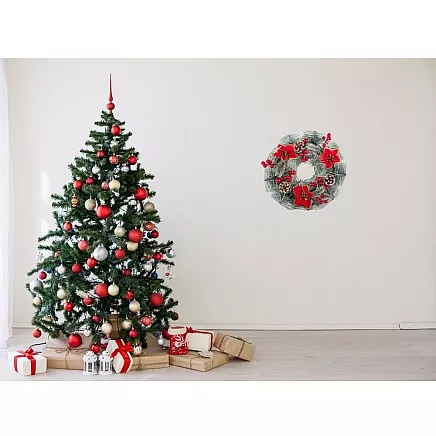 Ziemassvētku Adventes Durvju Vainags, 20 cm