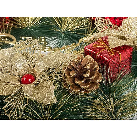 Ziemassvētku Adventes Durvju Vainags, 40 cm