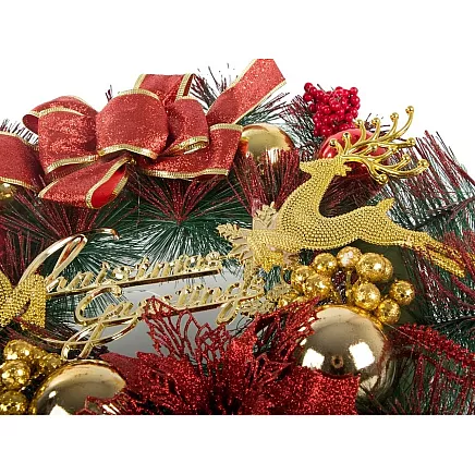 Ziemassvētku Adventes Durvju Vainags, 30 cm