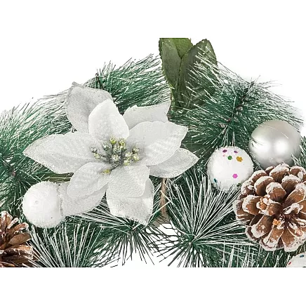 Ziemassvētku Adventes Durvju Vainags, 30 cm