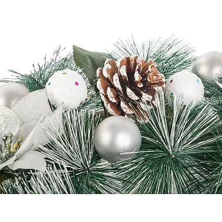 Ziemassvētku Adventes Durvju Vainags, 30 cm