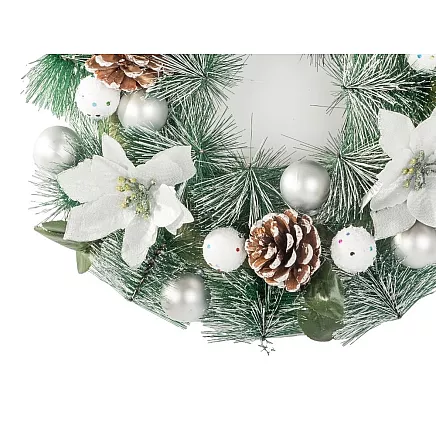 Ziemassvētku Adventes Durvju Vainags, 30 cm