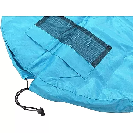 Liels rotaļu paklājiņš un rotaļlietu maiss 2-in-1, 130 cm, zils