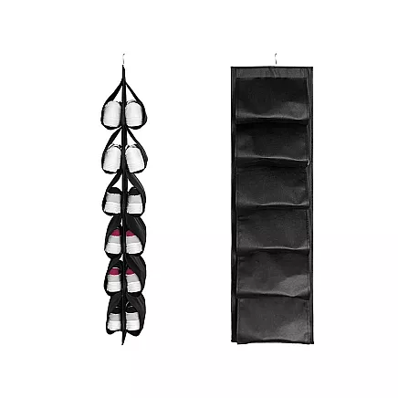 Shoe organiser for wardrobe hanging shoe rack 12 pairs